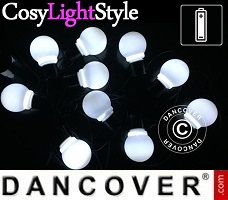 Lampes LED CosyLightStyle 6m, Noir/Gelé/Blanc froide